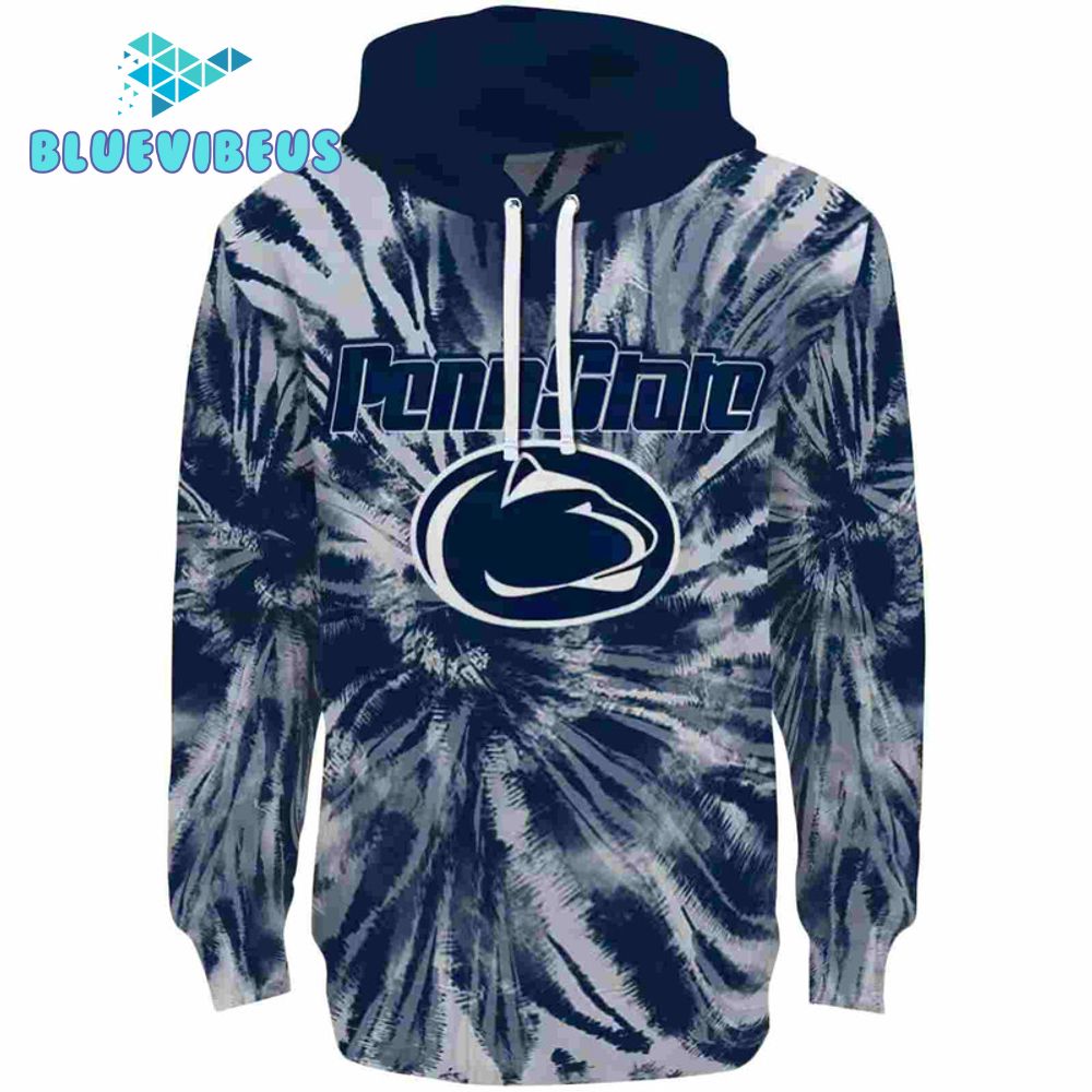 Penn State Nittany Lions Tie Dye Blue Hoodie